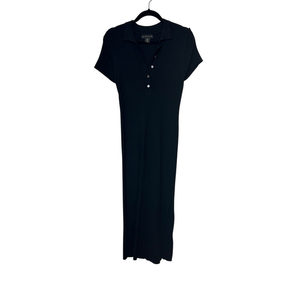 House of Harlow 1960 Black Polo Midi Dress